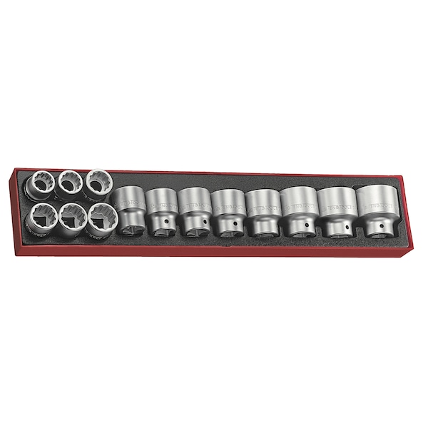 TTX34AF - 14 Piece SAE 12 Point Socket Set 7/8 to 1 7/8 In